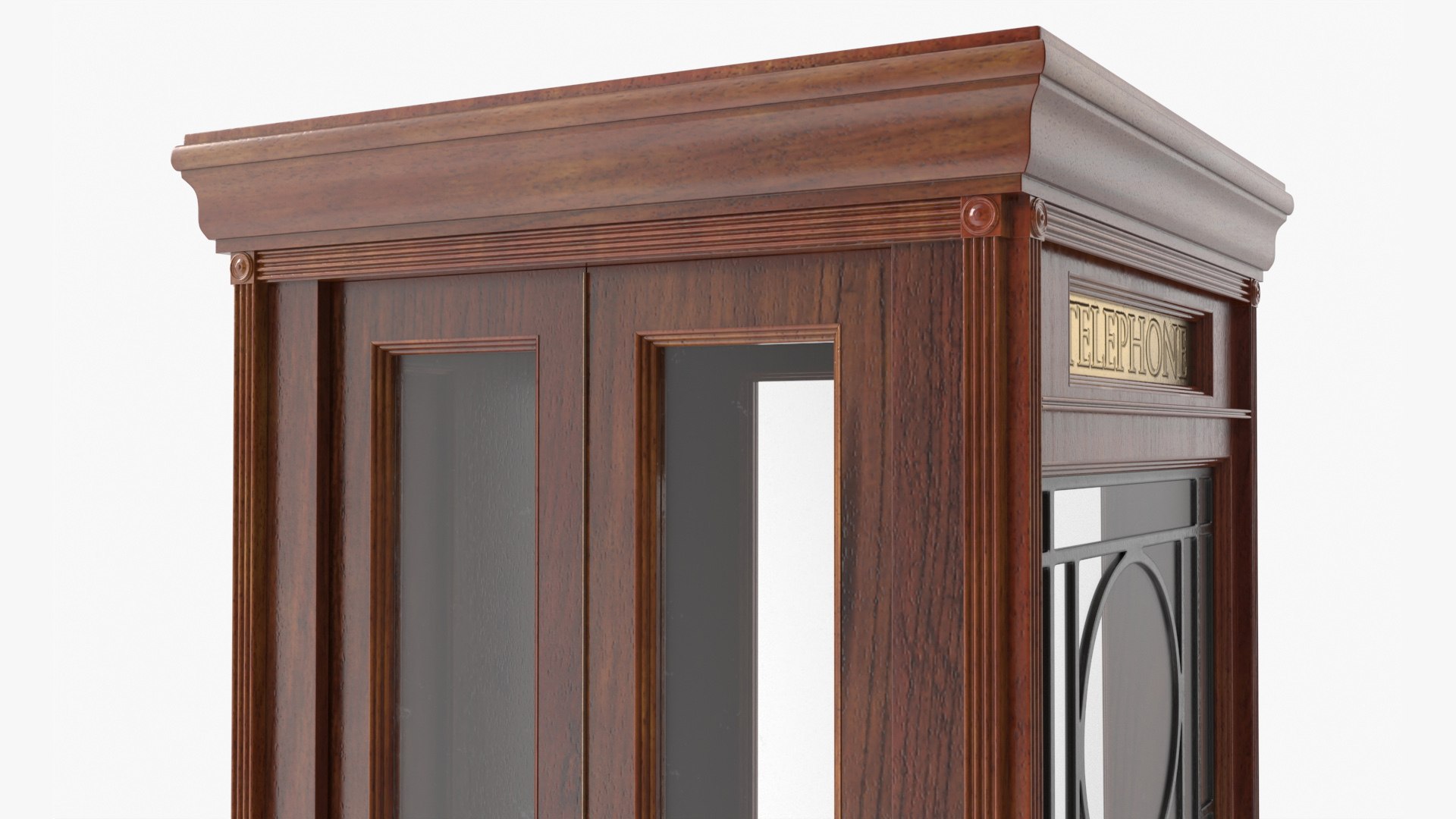Vintage Wooden Telephone Booth 3D Model - TurboSquid 2300482