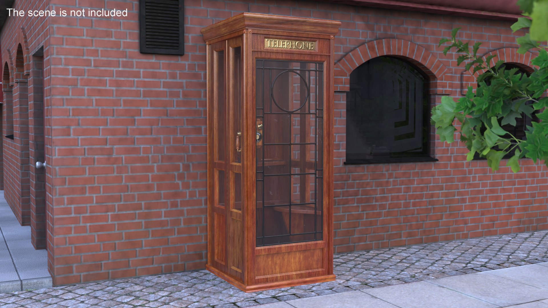 Vintage Wooden Telephone Booth 3D Model - TurboSquid 2300482