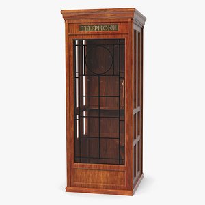 Vintage Wooden Telephone Booth
