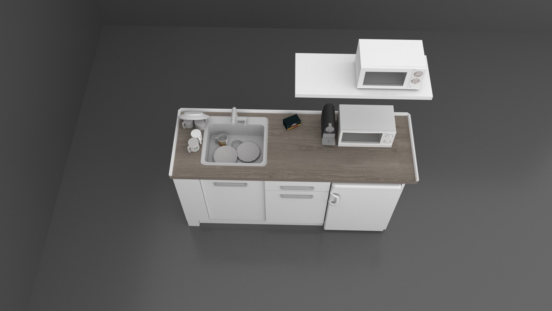 Simple Kitchen 3D - TurboSquid 1716460