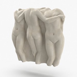 classical wall sculpture 3D model