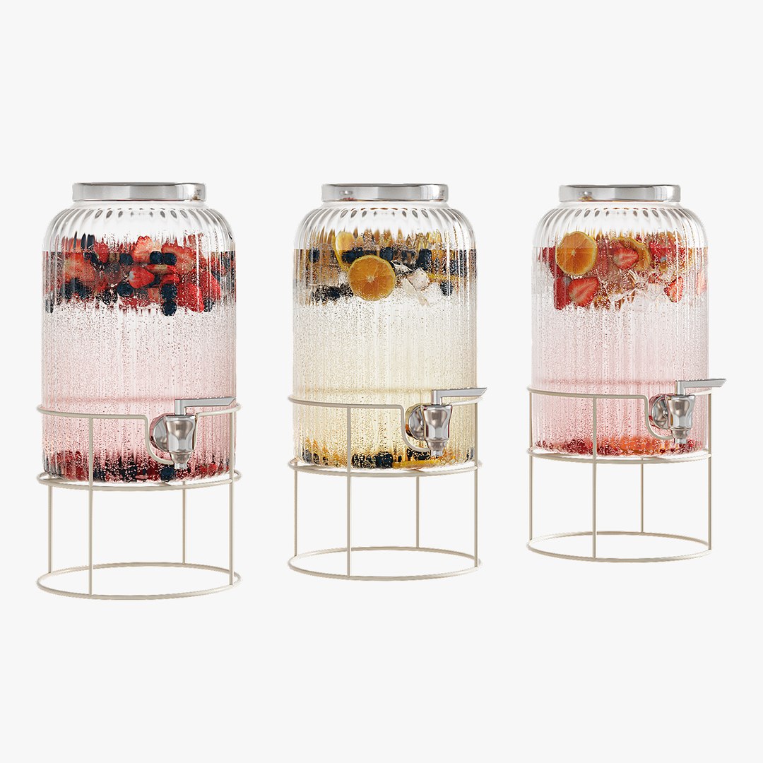 Lemonade Dispensers 3D Model - TurboSquid 2274905