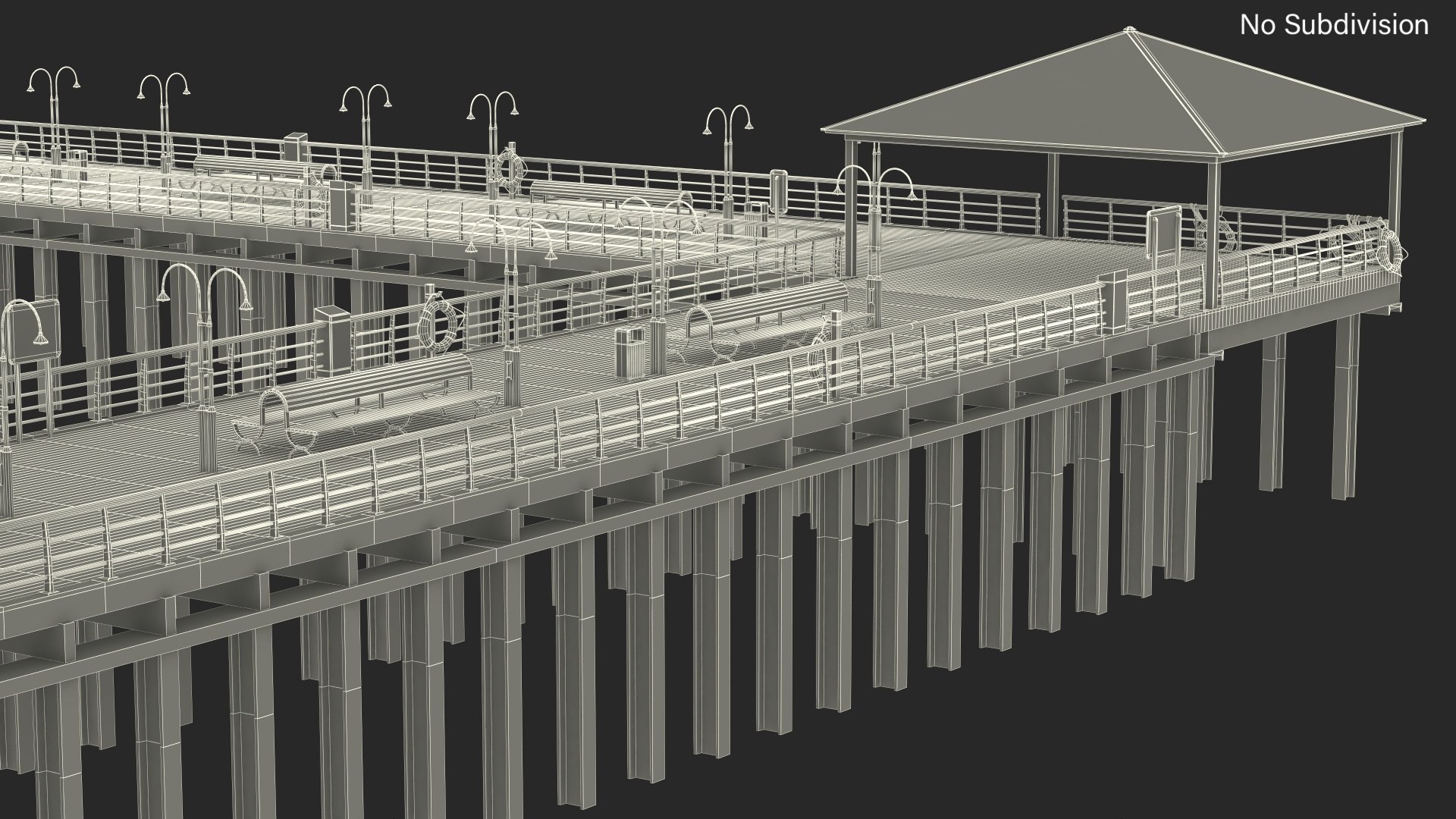 Walking Beach Pier 3D Model - TurboSquid 2267795