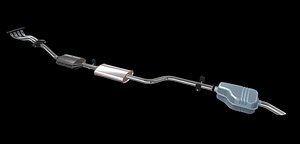 3D Full exhaust system model