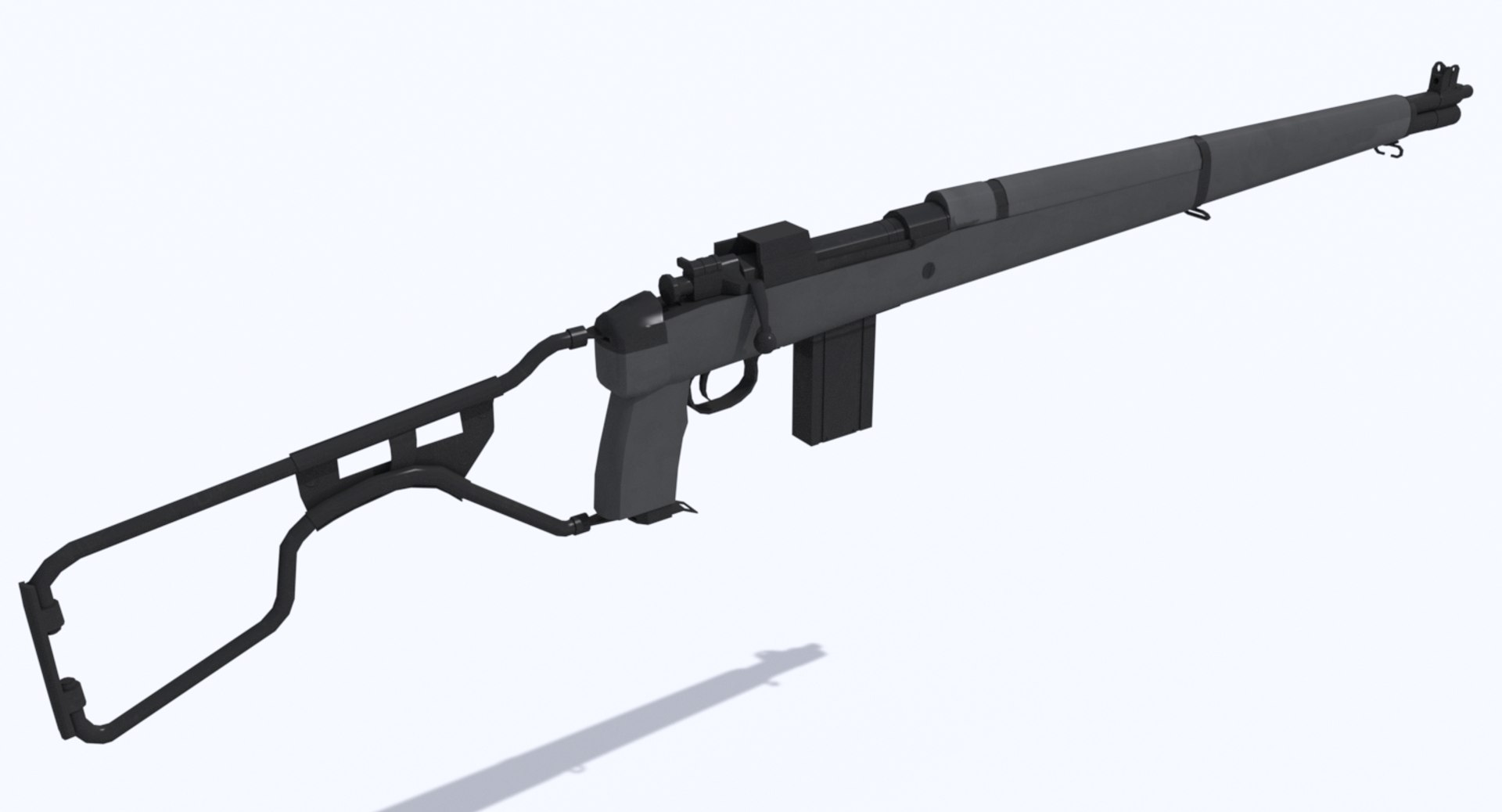 Springfield Rifle Multiple Variations 3d Model