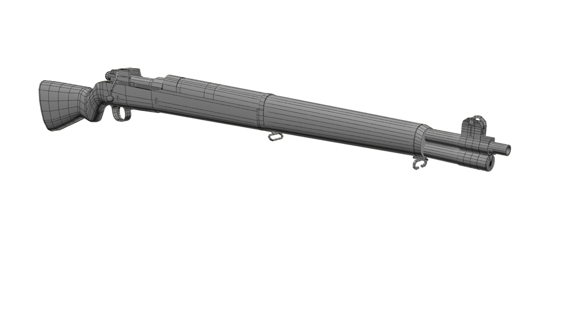Springfield Rifle Multiple Variations 3d Model