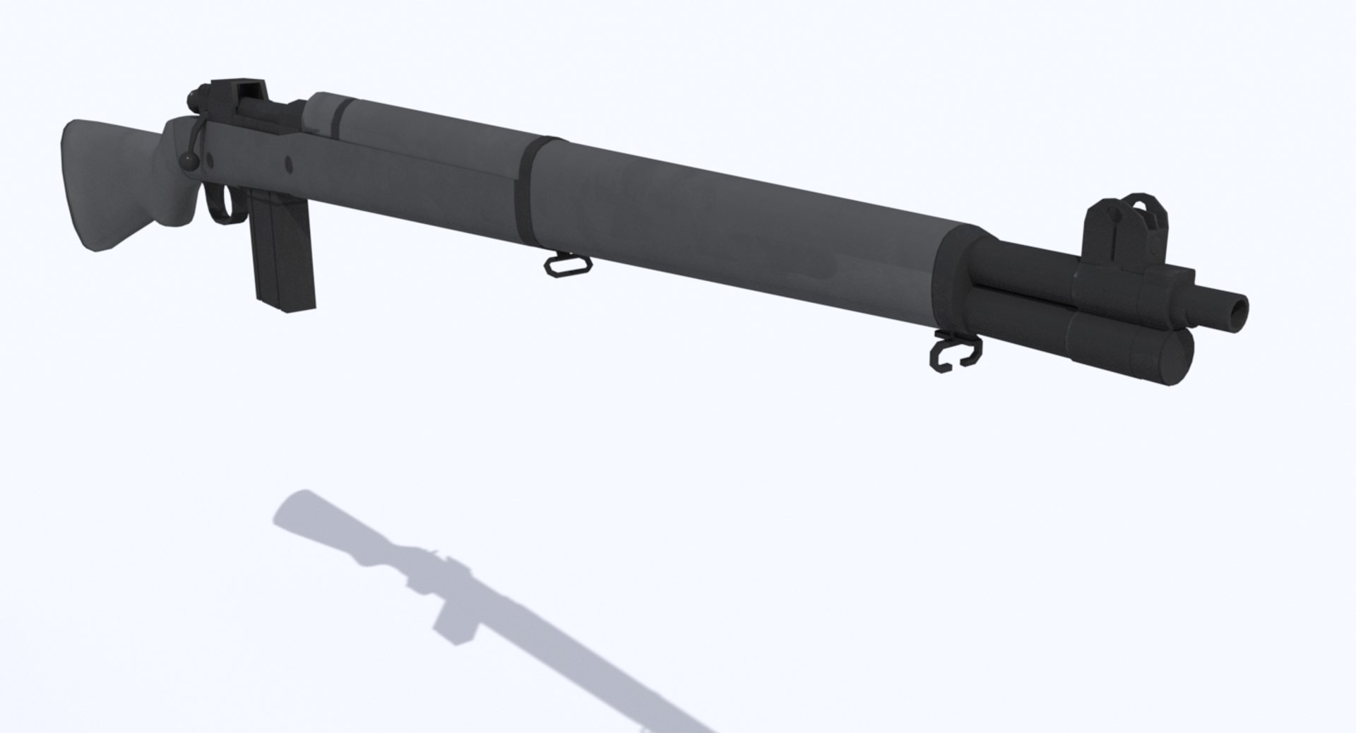 Springfield Rifle Multiple Variations 3d Model