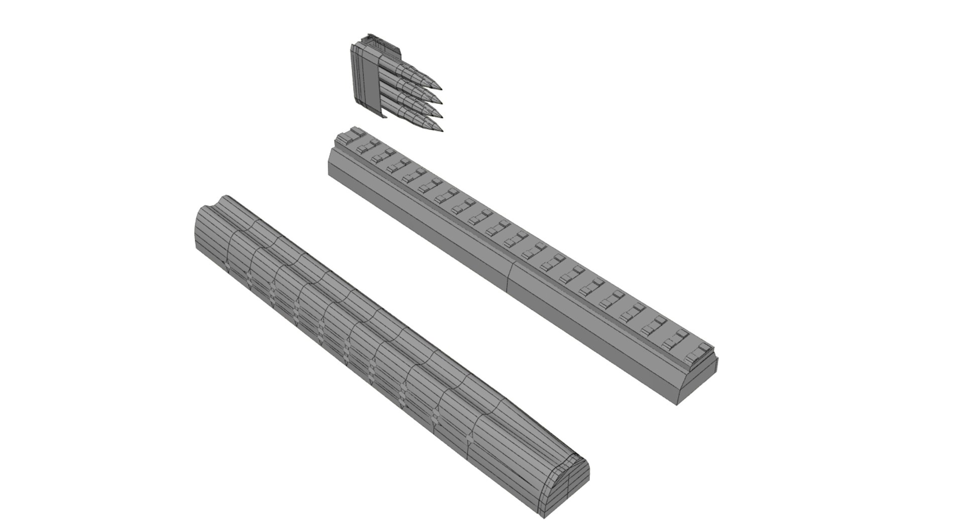 Springfield Rifle Multiple Variations 3d Model