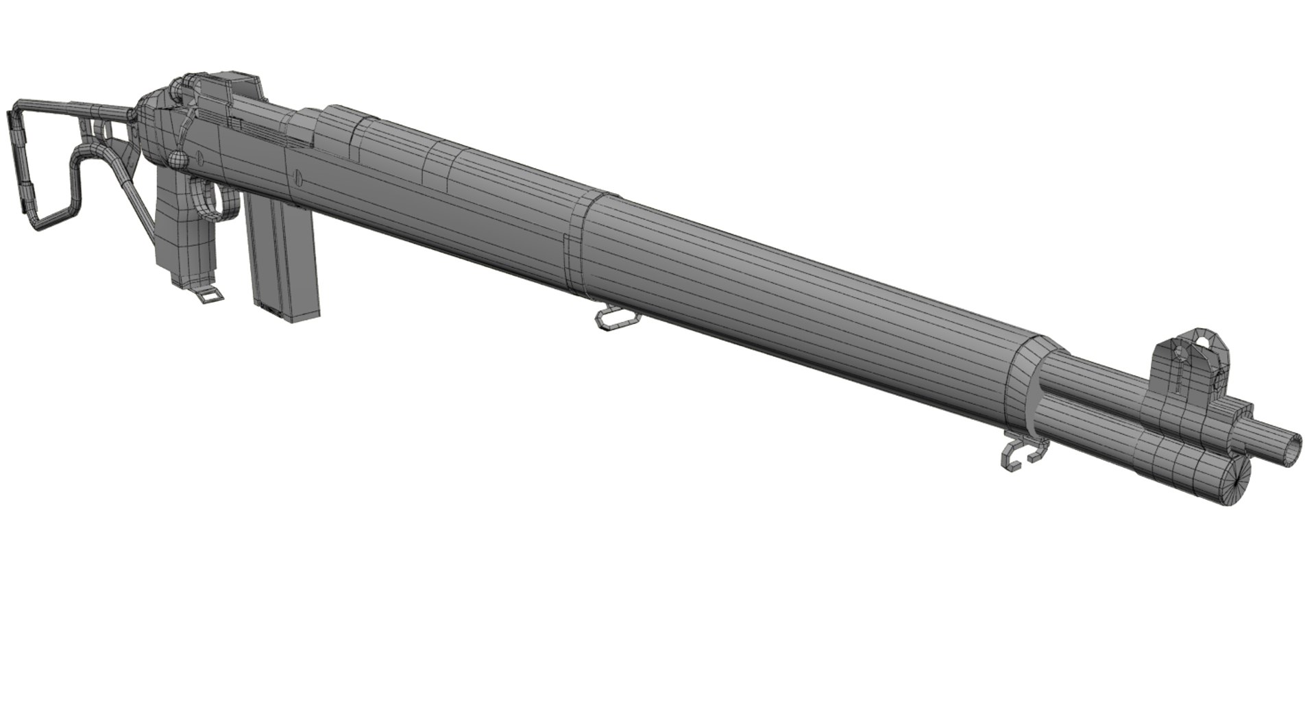 Springfield Rifle Multiple Variations 3d Model