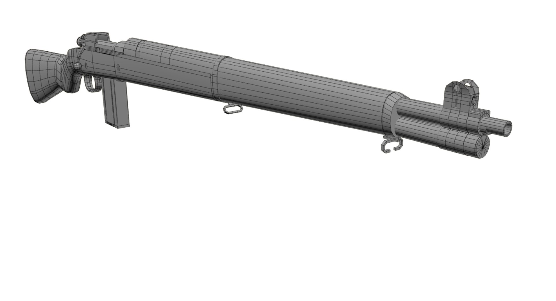 Springfield Rifle Multiple Variations 3d Model