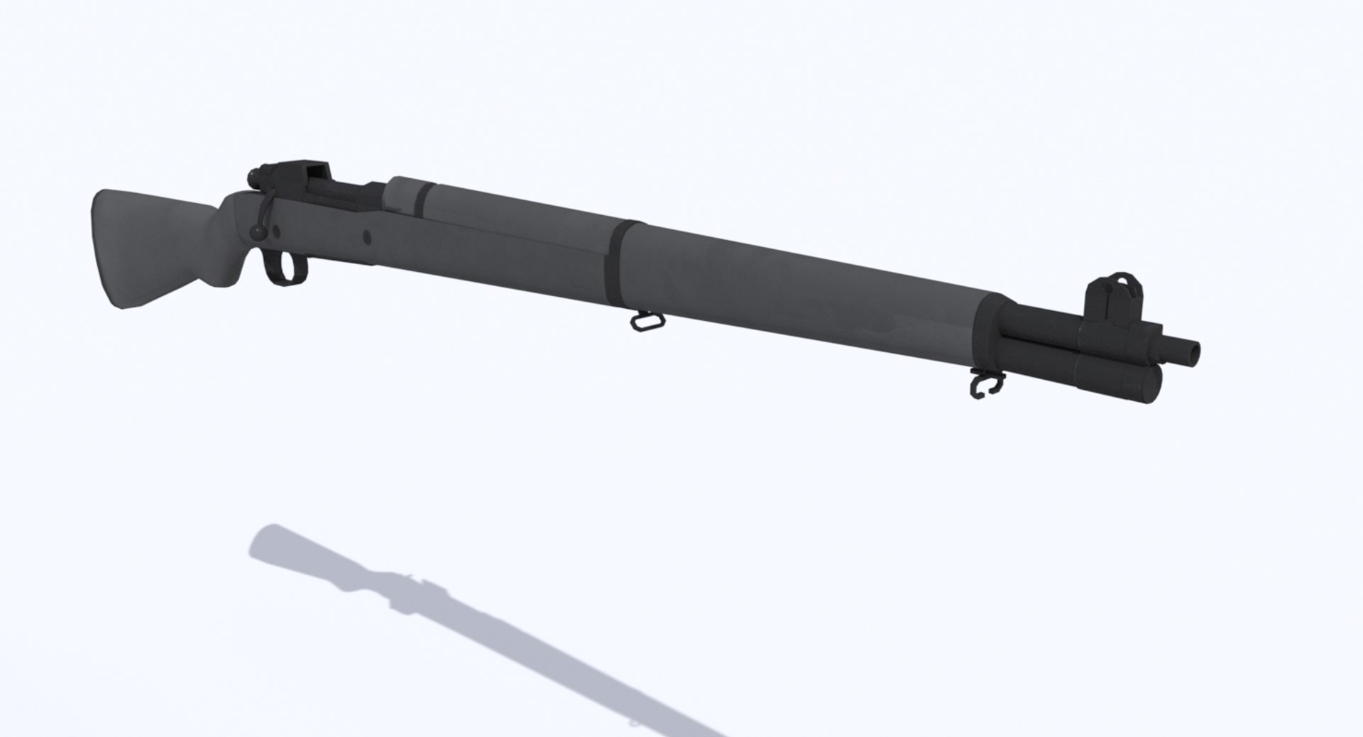 Springfield Rifle Multiple Variations 3d Model