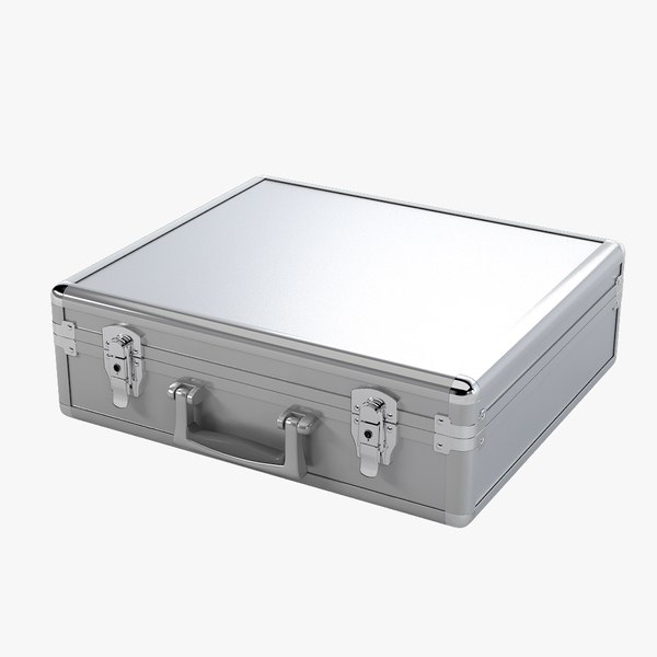 3ds max code aluminum briefcase