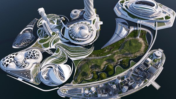 Future City 3D Models for Download | TurboSquid