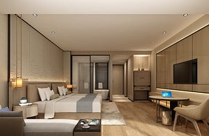 Hotel Room 09 3D model