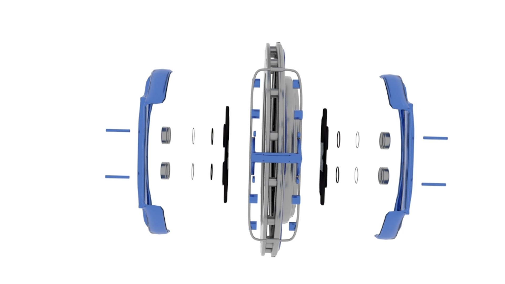 Brake Rotor Exploded Model - TurboSquid 1287962