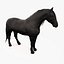 Horse Friesian  (Fur)