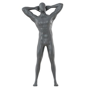 3D man mannequin abstract