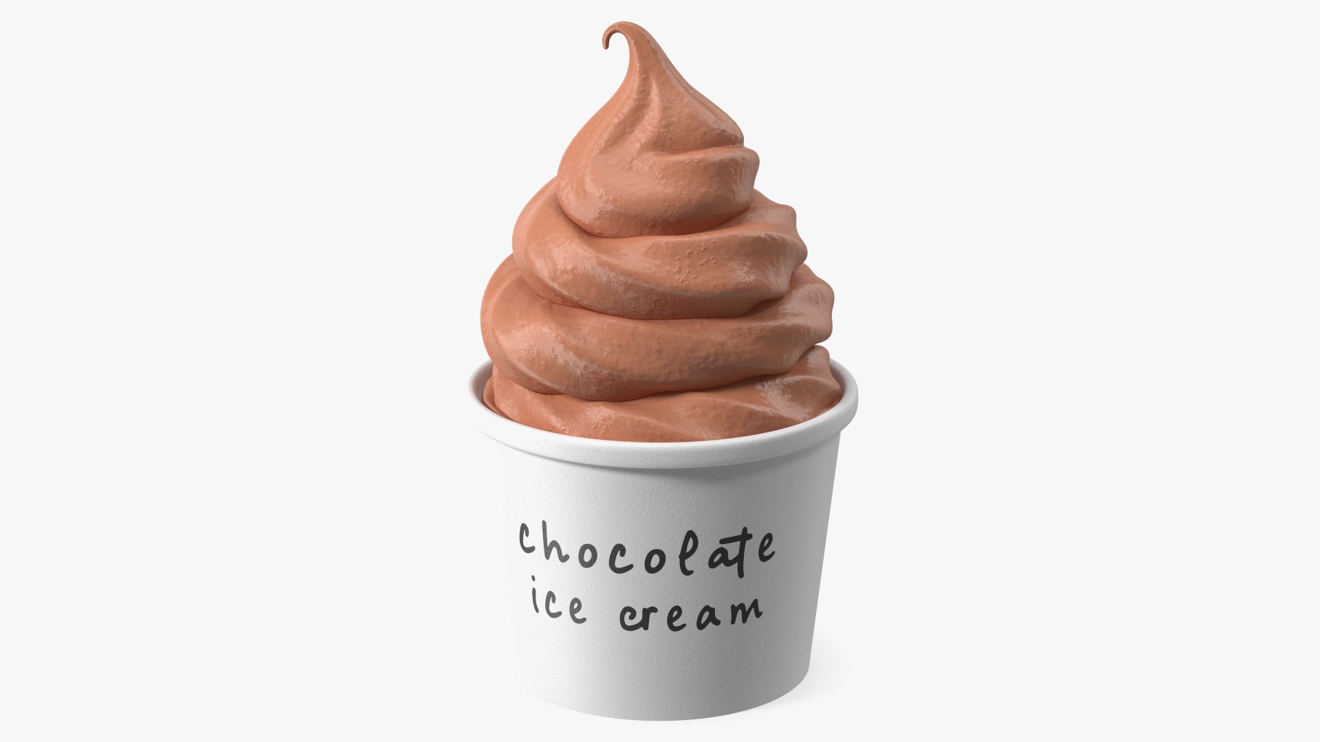 Ice Cream Maker with Ice Cream Cups Collection 3D model preview