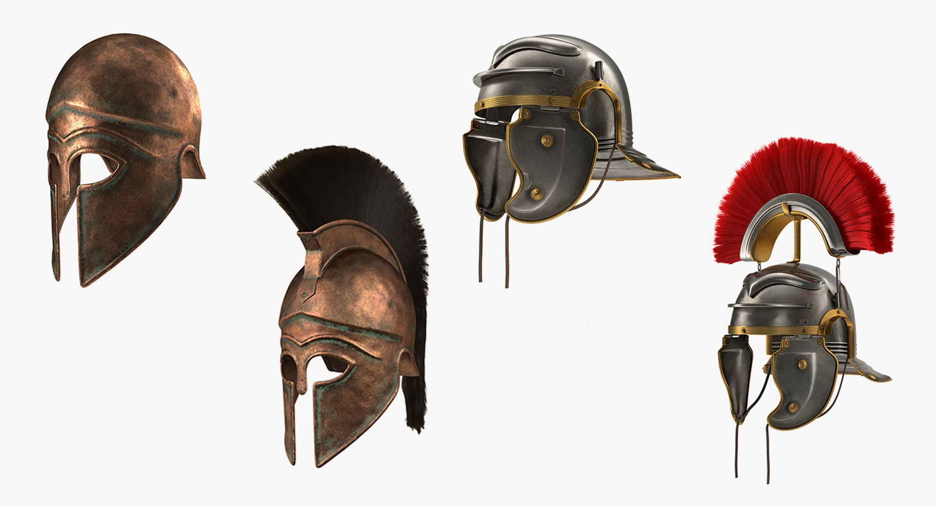 gladiator helmets 3D https://p.turbosquid.com/ts-thumb/0K/lus6PM/OZmDSWdJ/gladiatorhelmetscollection3dmodel002/jpg/1587289222/1920x1080/fit_q87/e05d4427e1231d523351f555a64fc6735da81247/gladiatorhelmetscollection3dmodel002.jpg