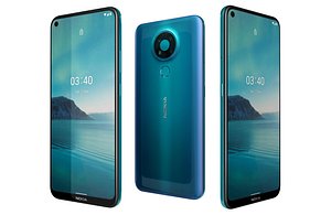 Nokia 3 4 Fjord Low Poly 3D