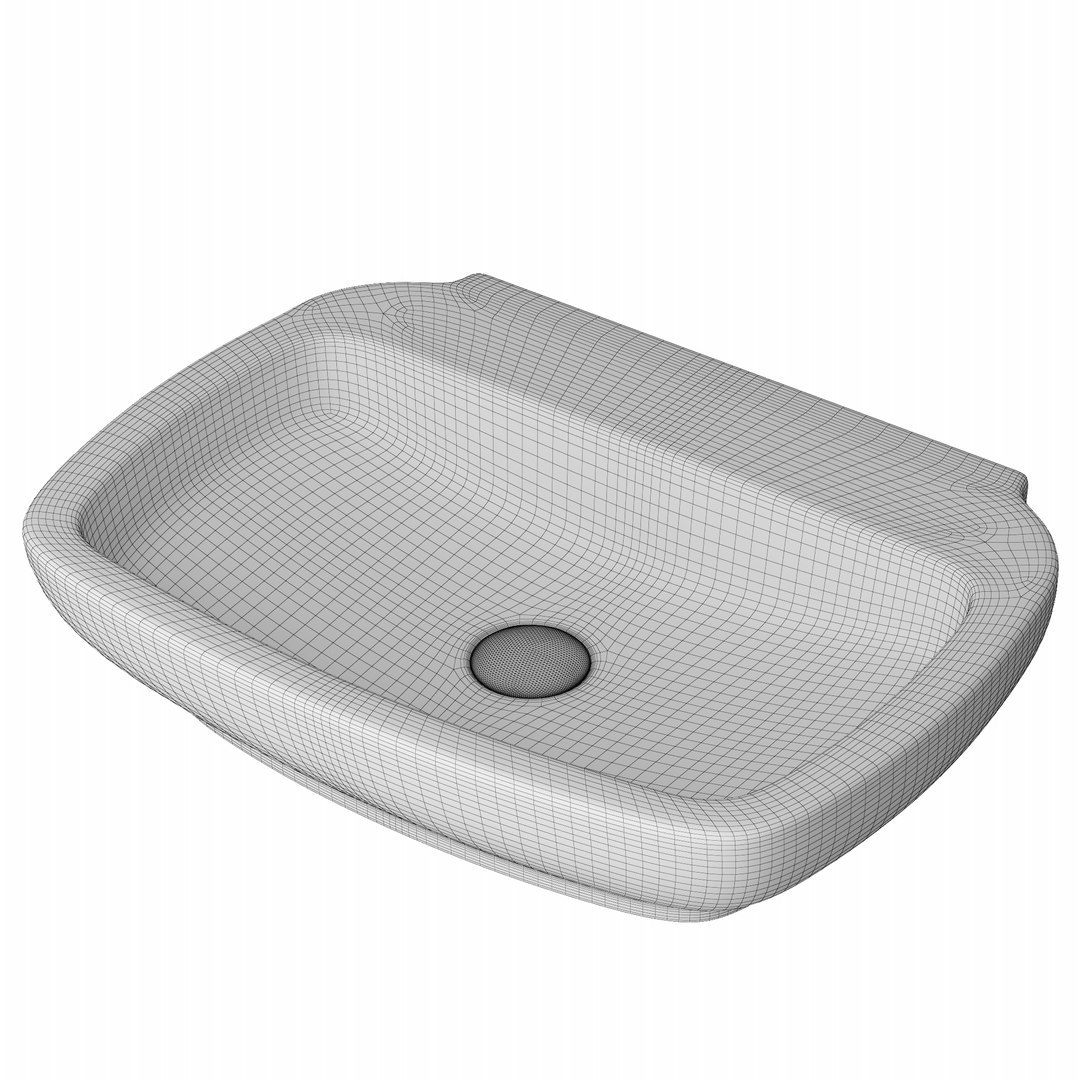 Wall Hung Rounded Rectangle 3D - TurboSquid 1694148