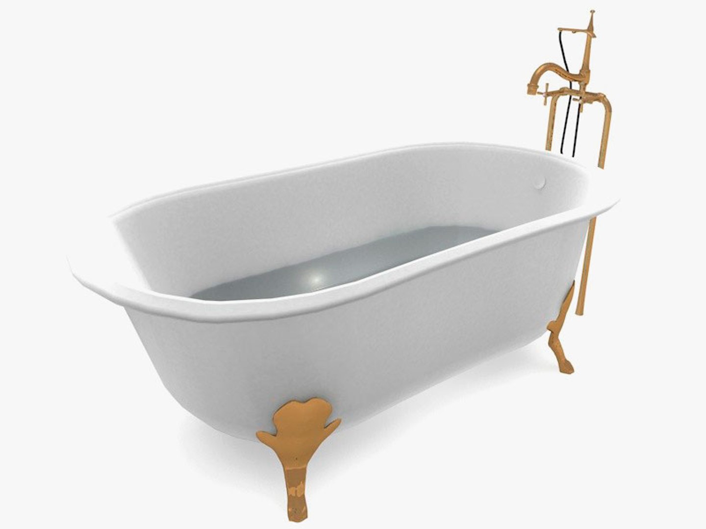 3d Model Of Classic Bathtub