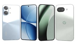 Xiaomi Redmi Turbo 5 Max Blue And Google Pixel 10a Fog