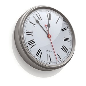 Wall Clock (Arabic and Roman numerals)
