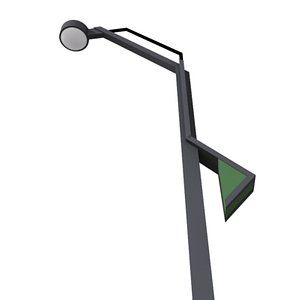 3d model streetlight tokyo