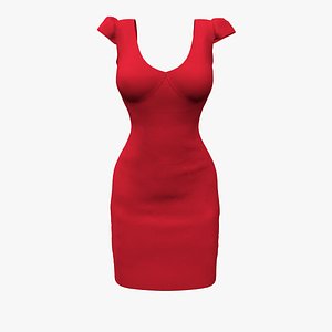 V-Neck Ponti Pencil Career Dress