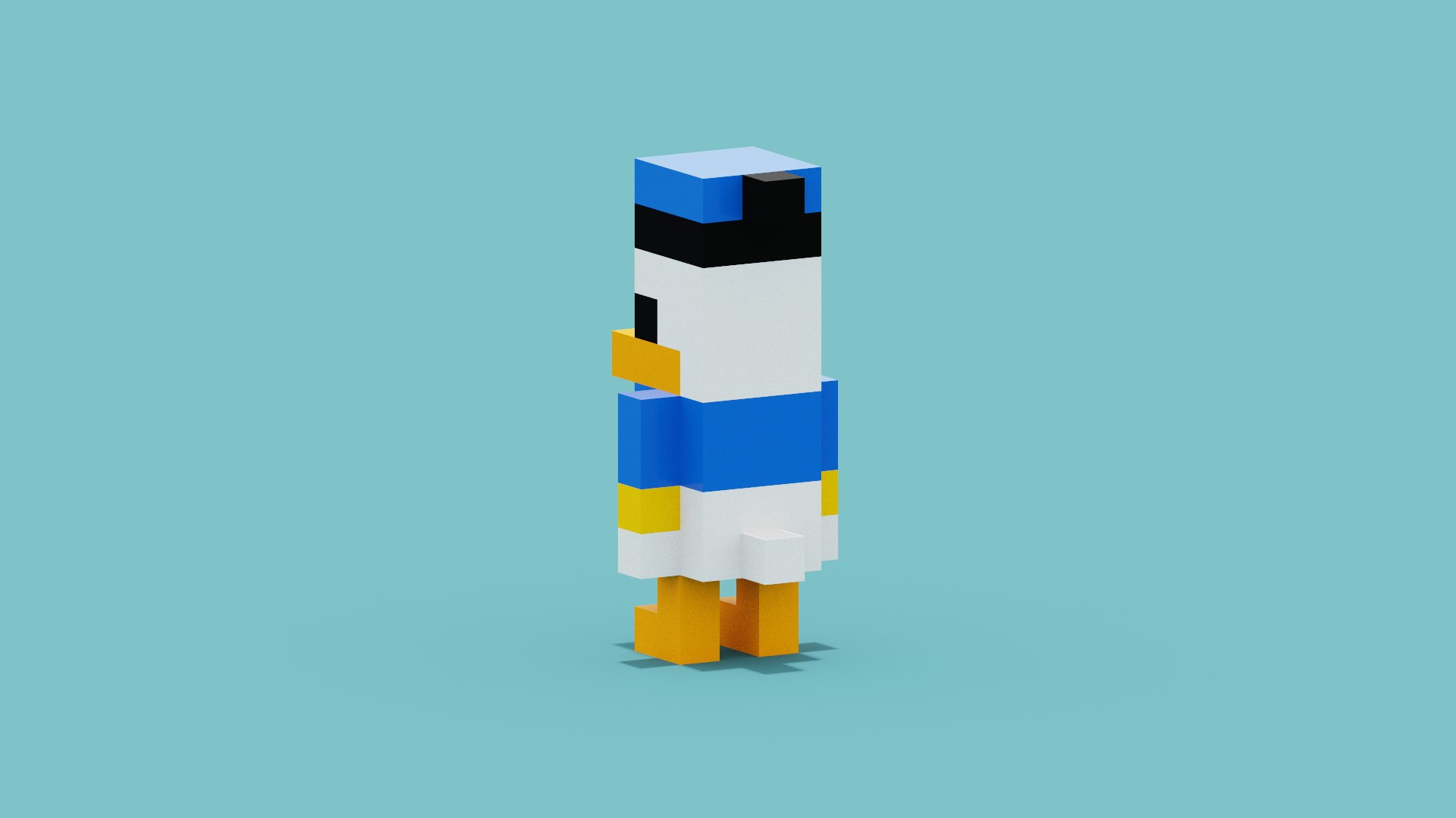 Voxel Donald Duck 3D model https://p.turbosquid.com/ts-thumb/0L/CFHS9z/1r/spin202206140336240003/png/1655167689/1920x1080/fit_q87/c2873571db4136c936ba1379c85f729a7714c2b3/spin202206140336240003.jpg