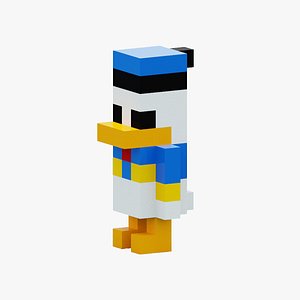 Voxel Donald Duck 3D model