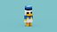 Voxel Donald Duck