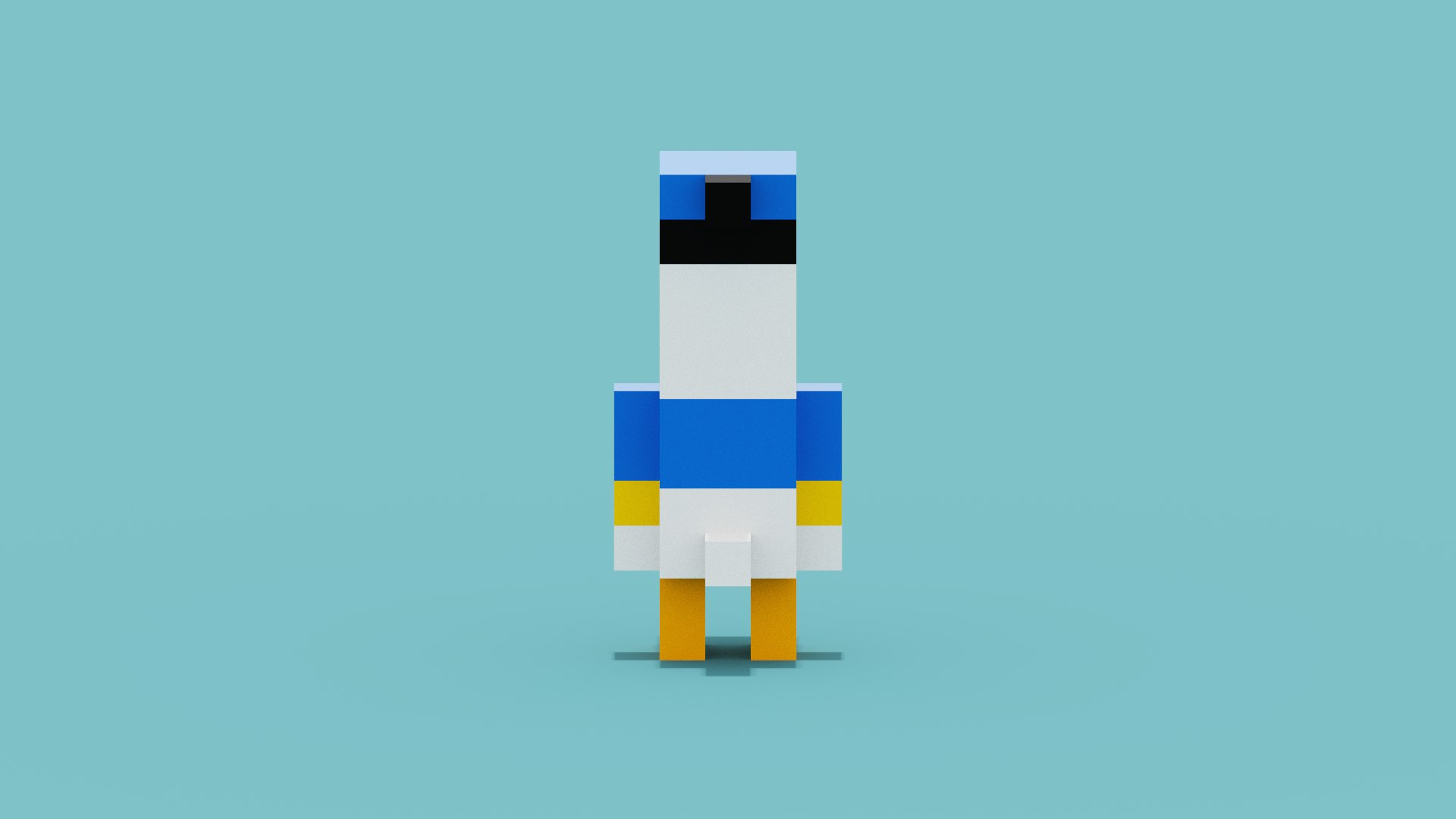 Voxel Donald Duck 3D model https://p.turbosquid.com/ts-thumb/0L/CFHS9z/B0/spin202206140336240004/png/1655167700/1920x1080/fit_q87/ae30ba388ac32cdfdf3a9ea7817944e16b7d2e23/spin202206140336240004.jpg