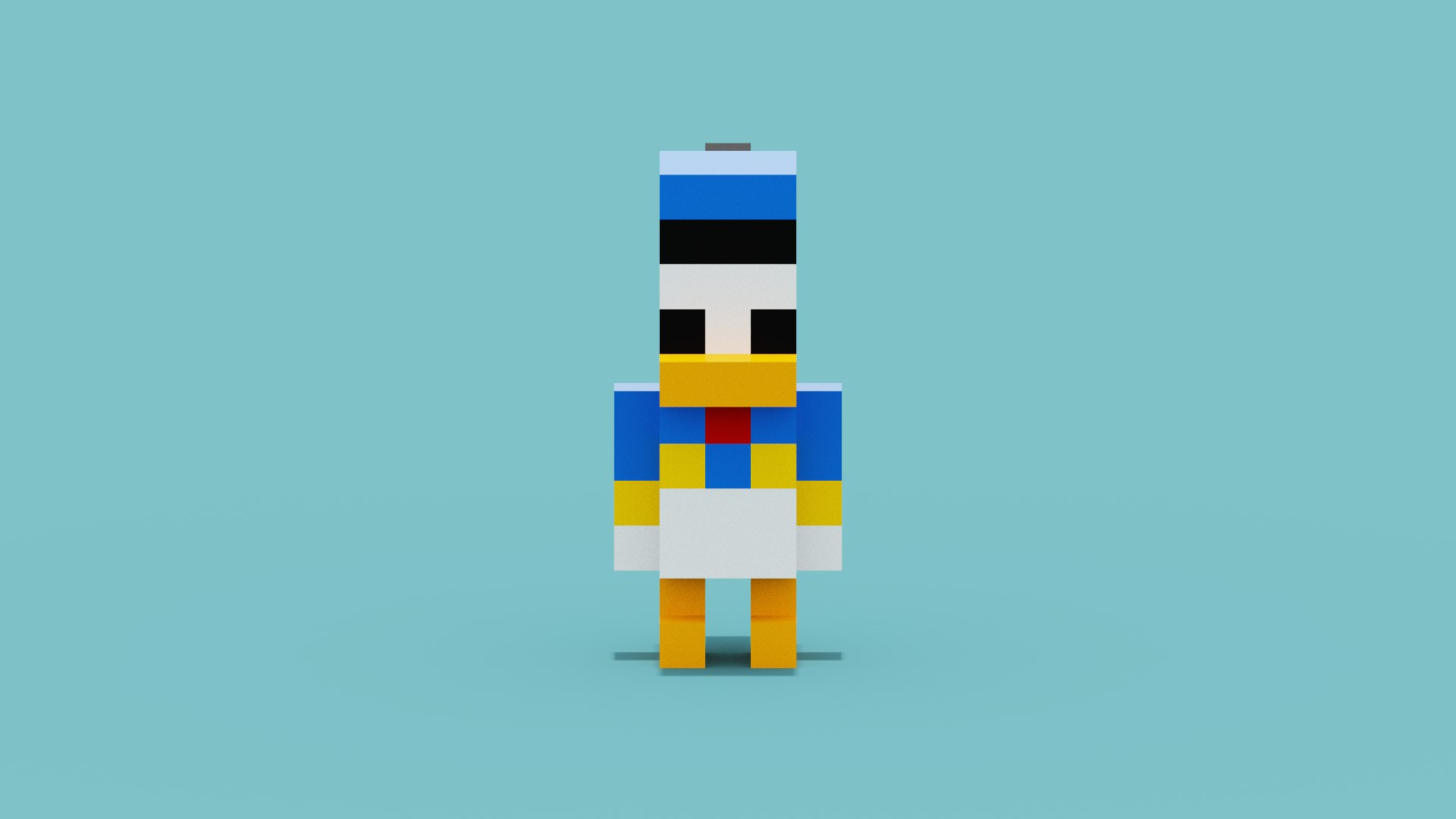 Voxel Donald Duck 3D model https://p.turbosquid.com/ts-thumb/0L/CFHS9z/DG/spin202206140336240010/png/1655167743/1920x1080/fit_q87/5fa1bcc03ec2d8248a776a913b4f5bfb83f98000/spin202206140336240010.jpg