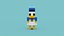 Voxel Donald Duck