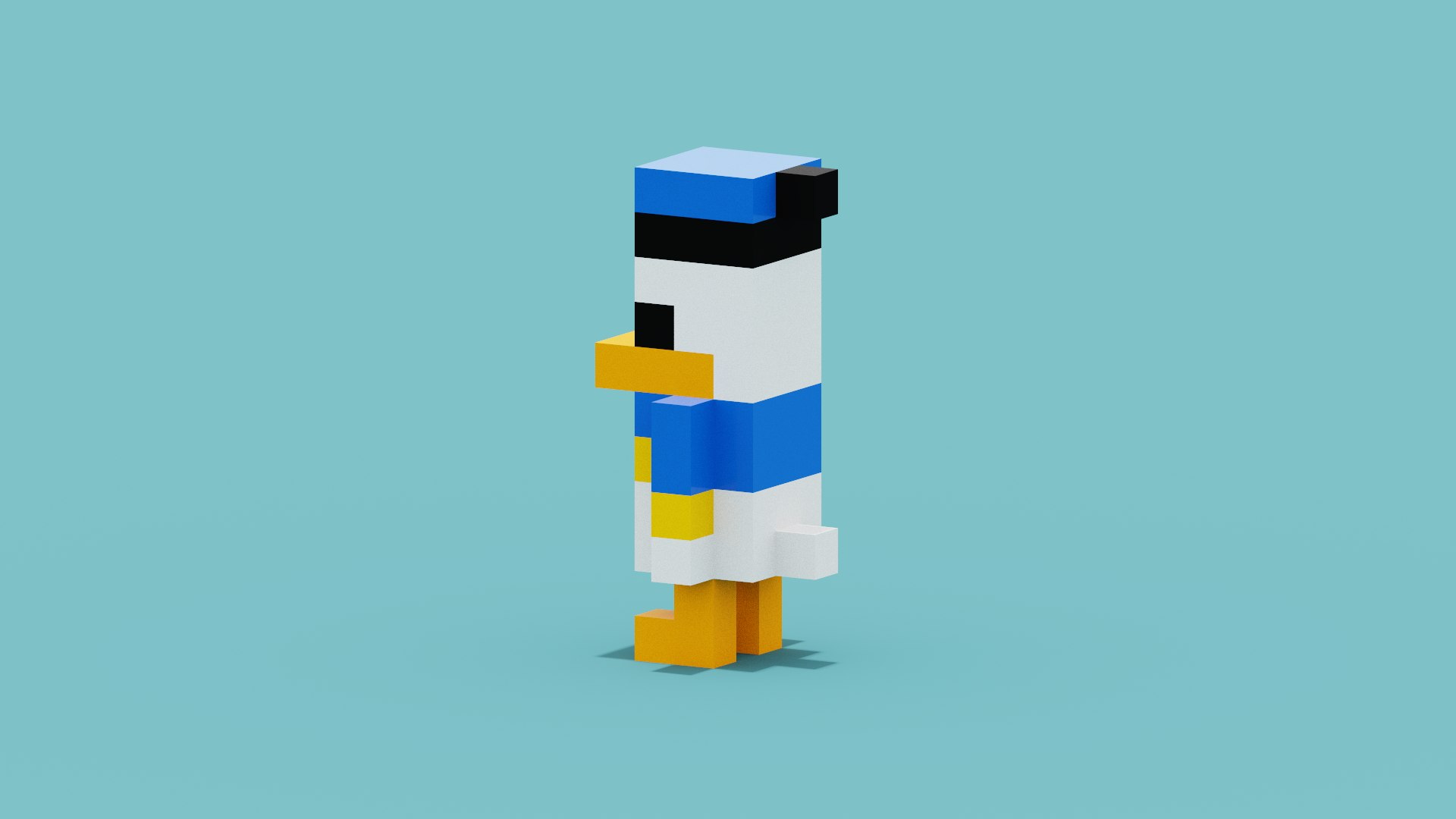 Voxel Donald Duck 3D model https://p.turbosquid.com/ts-thumb/0L/CFHS9z/HM/spin202206140336240002/png/1655167673/1920x1080/fit_q87/faeddc26e4e7c06020bd90241fb65e541e92805c/spin202206140336240002.jpg