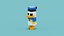 Voxel Donald Duck