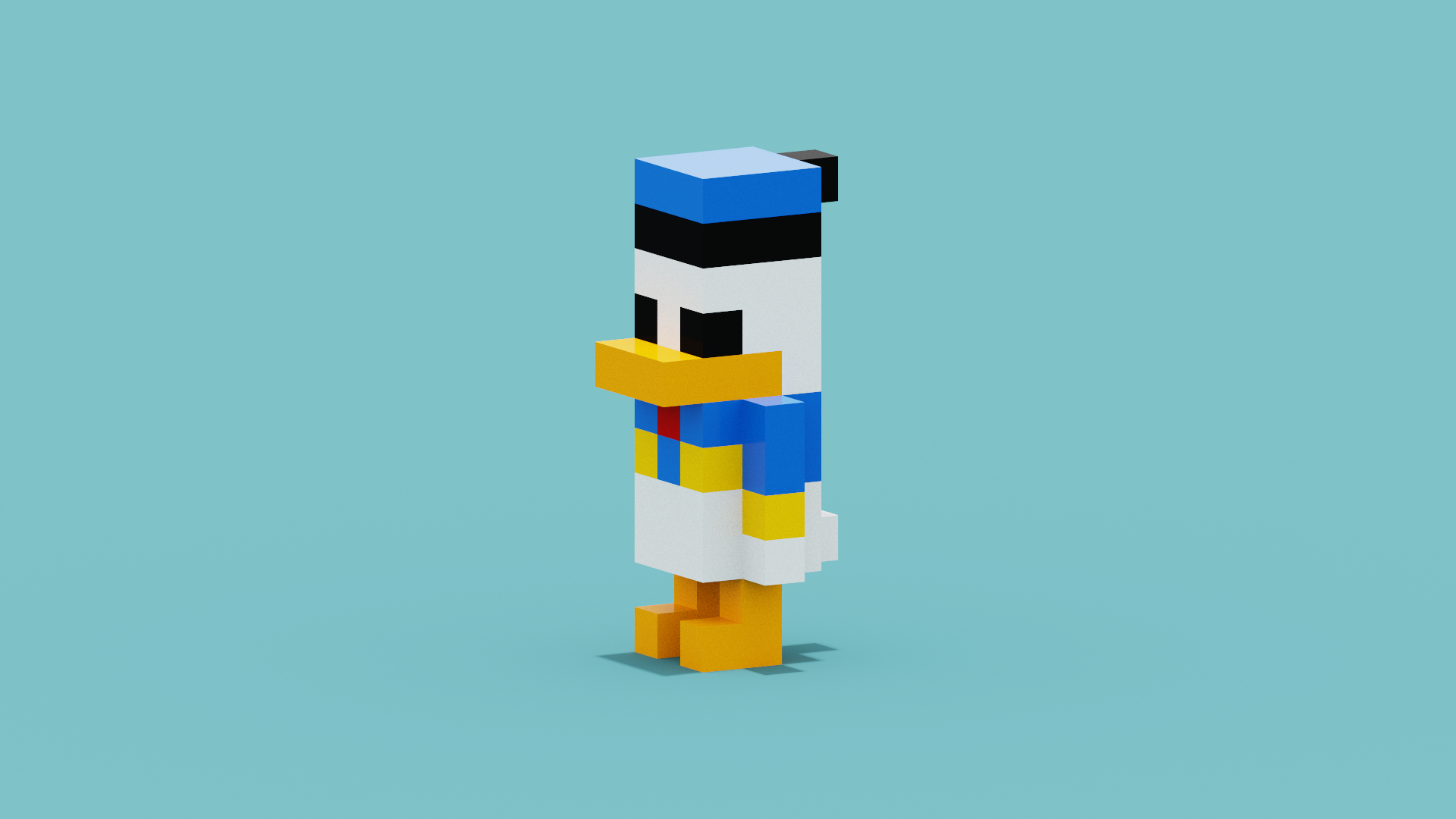 Voxel Donald Duck 3D model https://p.turbosquid.com/ts-thumb/0L/CFHS9z/Jo/s/png/1655167905/1920x1080/turn_fit_q99/eb0e174903da215ed99799e52e47a6c66835bfff/s-1.jpg