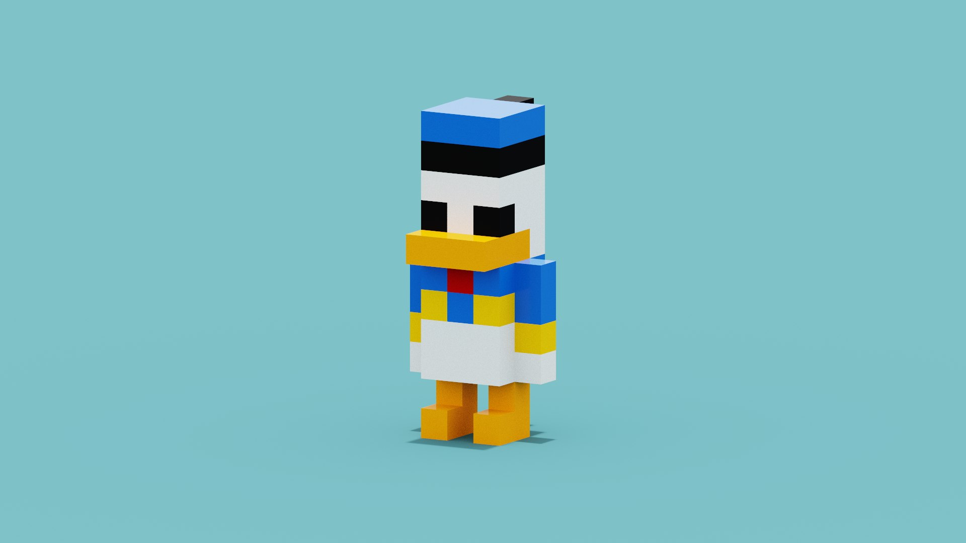 Voxel Donald Duck 3D model https://p.turbosquid.com/ts-thumb/0L/CFHS9z/Zf/spin202206140336240011/png/1655167755/1920x1080/fit_q87/0cc56a871afd370284b8cf545ac6d8b1e0b49194/spin202206140336240011.jpg