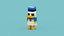Voxel Donald Duck