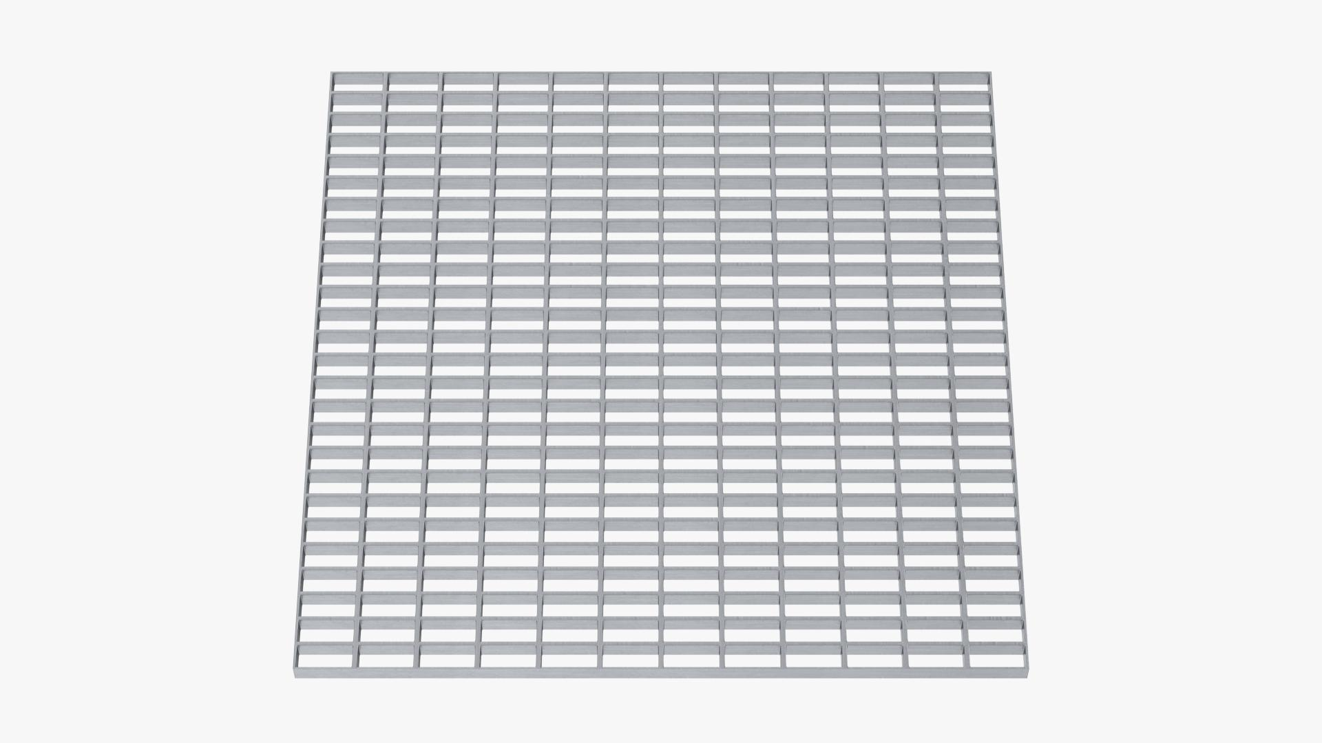 aborre Modstander mel 3D Open mesh steel grating flooring model - TurboSquid 1758527