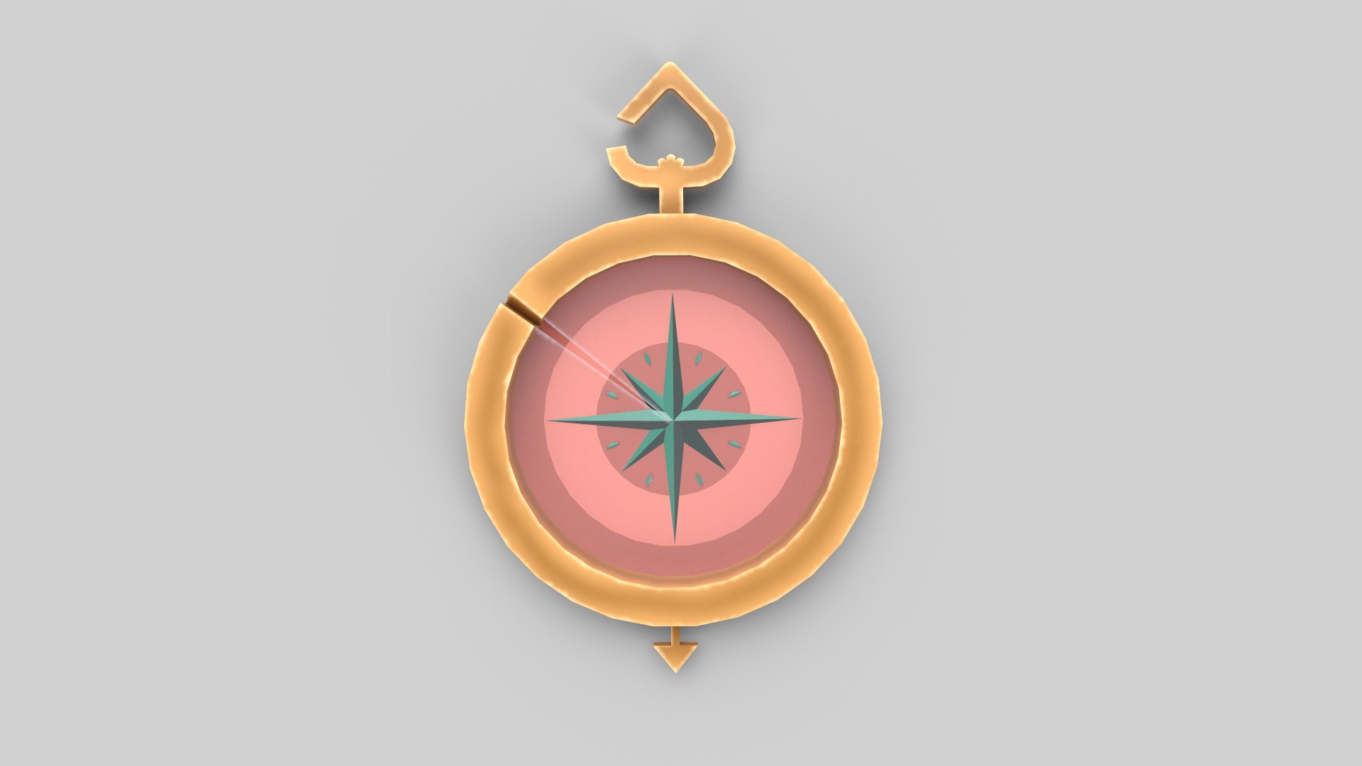 3D Model Stylized Compass - TurboSquid 1843548