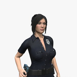 Woman Roberts - Game Ready - Rigged