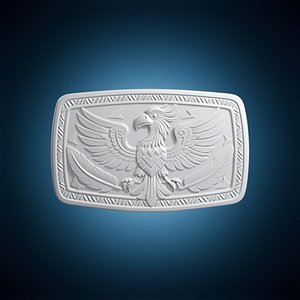 3D Tribal Western Buckle 3D Print Model model