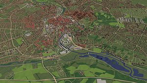3D model Norwich England - city and urban
