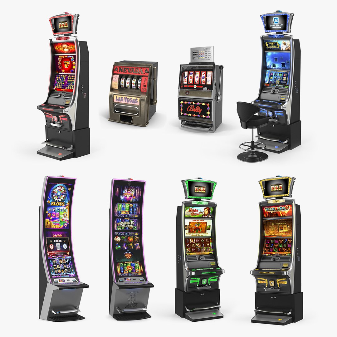 Casino Slot Machines 3D Models Collection 2 3D model preview