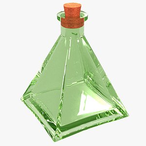 Pyramid Glass Bottle
