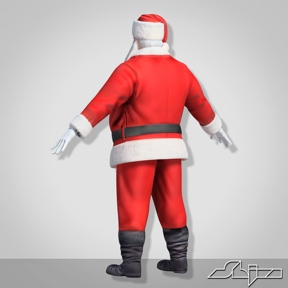 Santa Claus Rigged Character Max