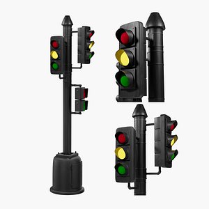 Free lol poly Traffic light